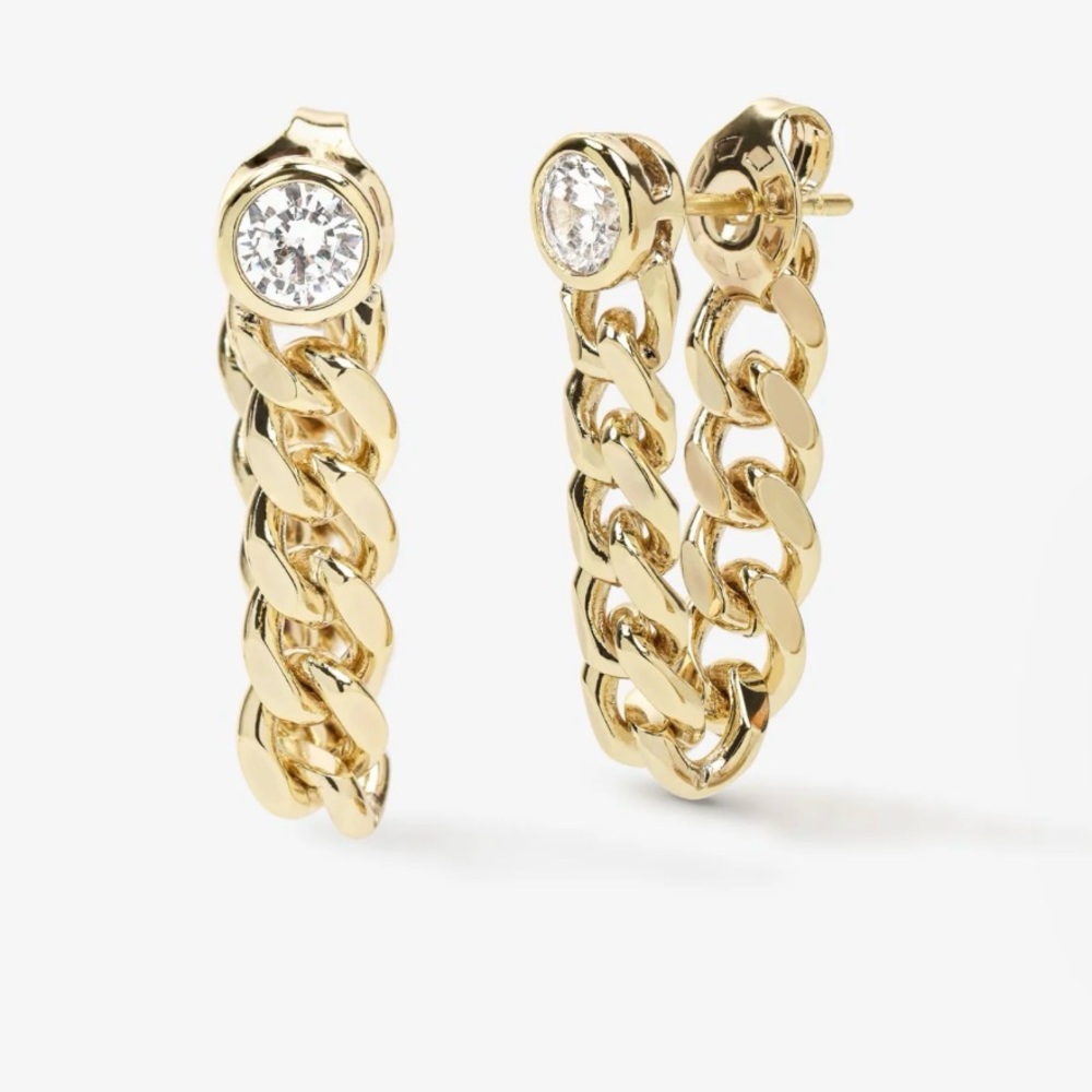 Melinda Maria Julian Soft Chain Hoops